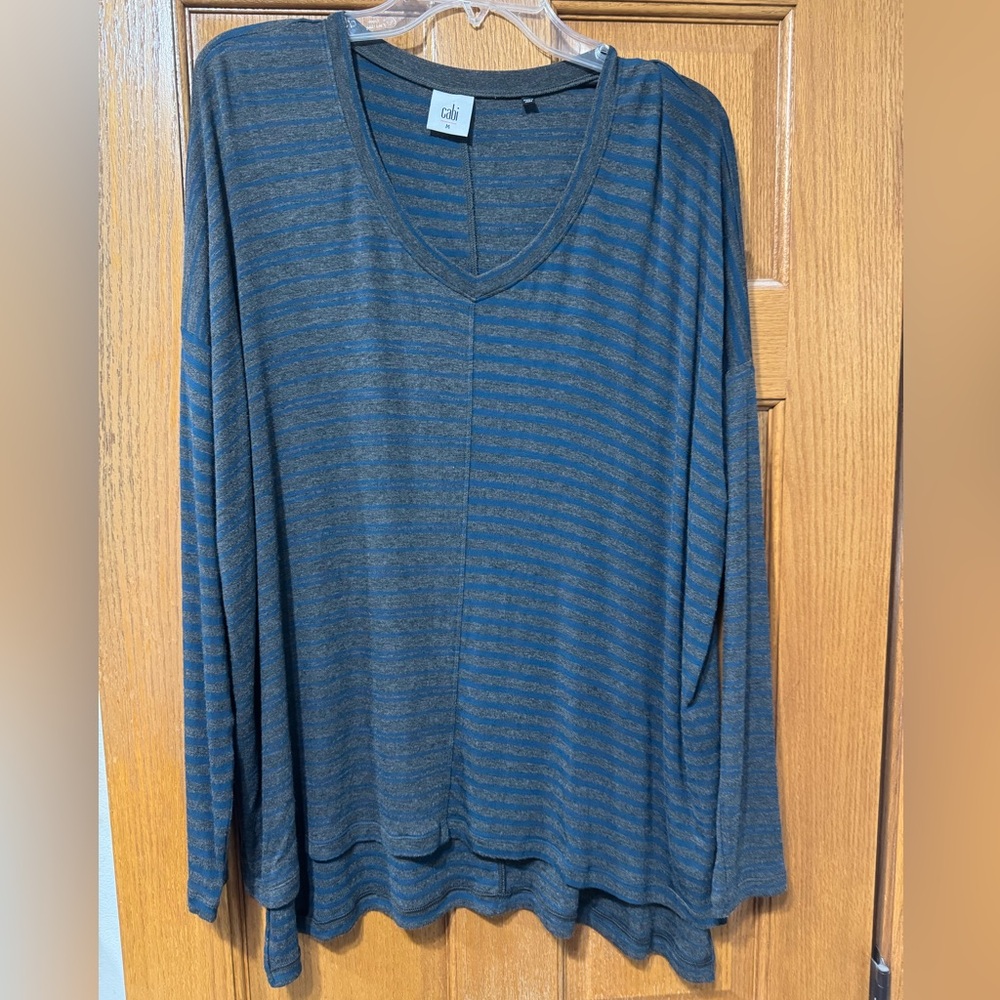 Cabi striped long sleeve shirt